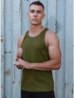 Pánské zelené tričko bez rukávů Dstreet model 21979526 - FashionStreet