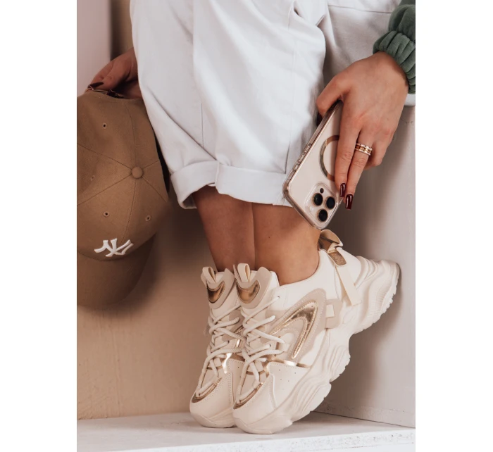Dámske béžové tenisky EASYPACE FashionStreet ZY0640