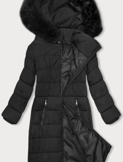 Čierna dámska zimná bunda s kapucňou J Style (16M9126-392)
