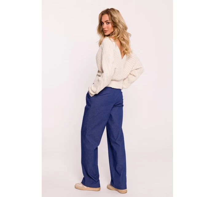 svetr s výstřihem do V  kost model 20476142 - Moe