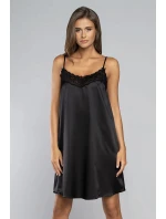 Dámská noční košilka krátká model 21410278 Černá - Italian Fashion