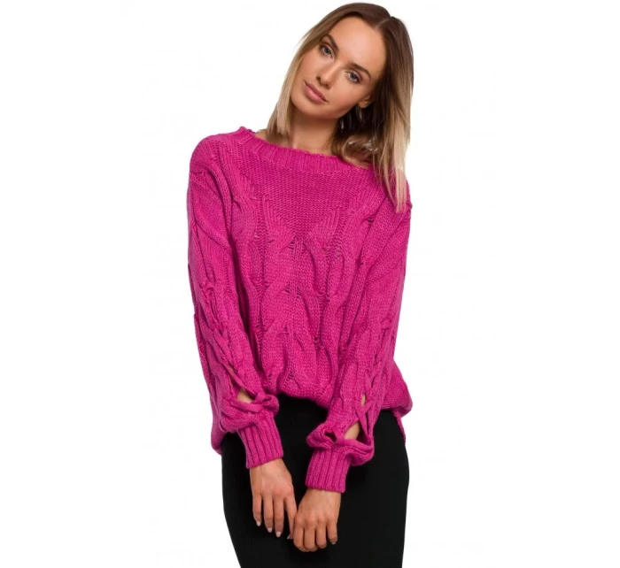 Dámsky sveter M539 fuchsiová - Moe