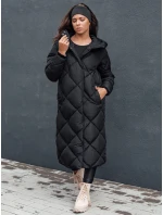 Dámska prešívaná zimná bunda s kapucňou FEMACOAT black FashionStreet TY4593 Dámska prešívaná zimná bunda s kapucňou FEMACOAT black FashionStreet TY4593