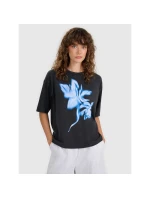 Dámské tričko oversize s potiskem model 21436876 - 4F Dámské tričko oversize s potiskem model 21436876 - 4F