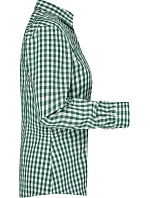 JN 616 Popelínová kostkovaná halenka s dl. rukávem model 22487327 forest green/white - Daiber JN 616 Popelínová kostkovaná halenka s dl. rukávem model 22487327 forest green/white - Daiber