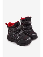 Ocieplane Dziecięce Śniegowce Trapery Big Star OO374049 Czarne Ocieplane Dziecięce Śniegowce Trapery Big Star OO374049 Czarne