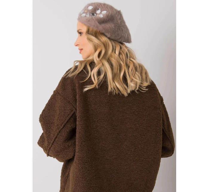 Dámská čepice model 16738761 1 tmavě lila - FPrice Dámská čepice model 16738761 1 tmavě lila - FPrice