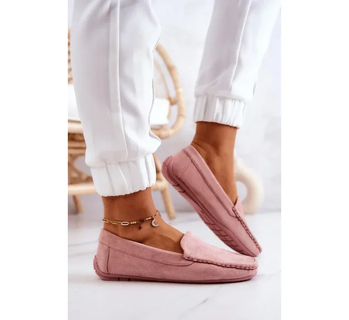 Dámské Semišové Mokasíny růžove Morreno