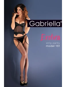Sieťované pančuchové nohavičky kabaretky EROTICA STRIP PÁNTY 151 - GABRIELLA