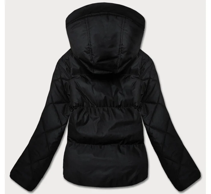 Čierna prechodná bunda s prešívanými rukávmi (5M3113-392) Čierna prechodná bunda s prešívanými rukávmi (5M3113-392)