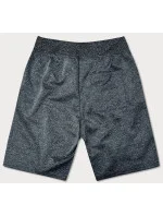 Tmavosivé pánske kraťasy s potlačou (8K1120-5) Tmavosivé pánske kraťasy s potlačou (8K1120-5)