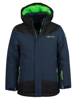 Trollkids Detská zateplená bunda Norefjell pre dievčatá/chlapcov nepremokavá námornícka modrá (132-100)