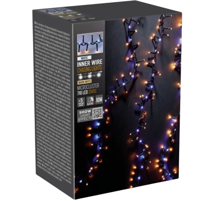 VIANOČNÝ STROMČEK SVETELNÁ REŤAZ 710 VIEDOL BIELA/TEPLÁ BIELA