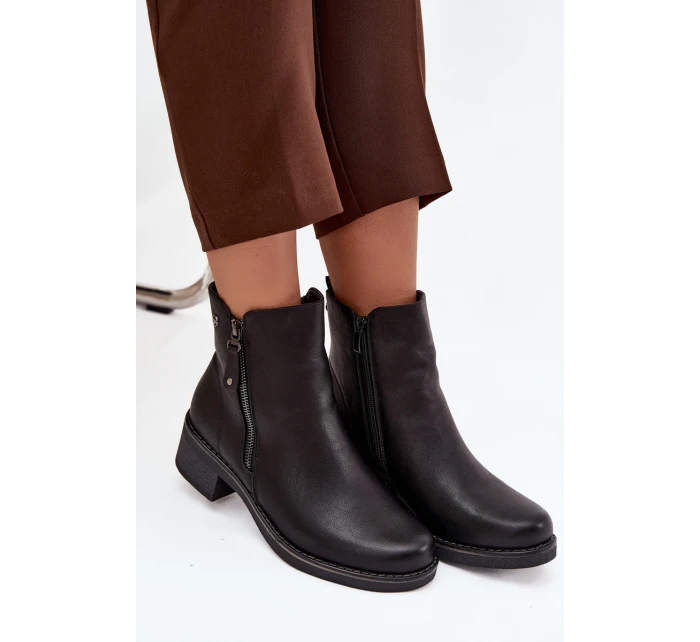 Dámské kotníkové boty na klínu s Černé model 21712131 - EVENTO Dámské kotníkové boty na klínu s Černé model 21712131 - EVENTO