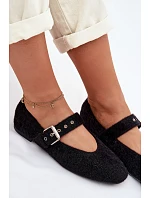 Dámské baleríny s páskem Černé Pamira Dámské baleríny s páskem Černé Pamira