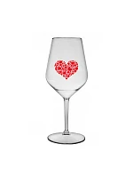 HEART - číry nerozbitný pohár na víno 470 ml