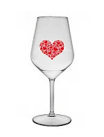 HEART - číry nerozbitný pohár na víno 470 ml