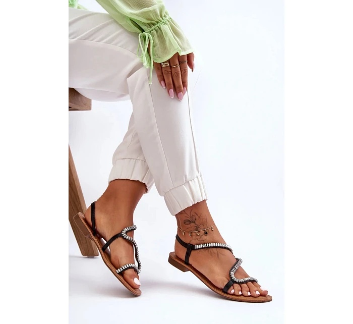 Dámske sandále JH291 black - Krok vo veľkom štýle Dámske sandále JH291 black - Krok vo veľkom štýle