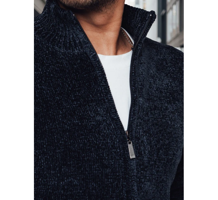 Pánský rozepínací svetr tmavě modrý Dstreet model 21982368 - FashionStreet