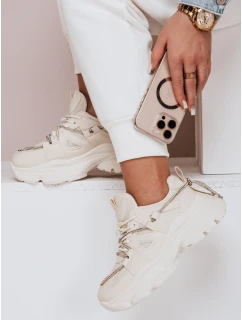 Dámské tenisky na podrážce beige Dstreet model 21983116 - FashionStreet