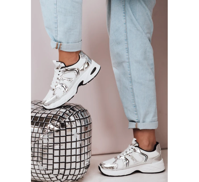 Dámské tenisky s podrážkou silver Dstreet model 21983249 - FashionStreet