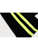 Černé bavlněné dámské legíny s lampasy model 16150416 - J.STYLE Černé bavlněné dámské legíny s lampasy model 16150416 - J.STYLE