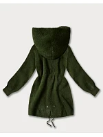 Vlněná bunda typu alpaka v army barvě model 21486713 - MHM