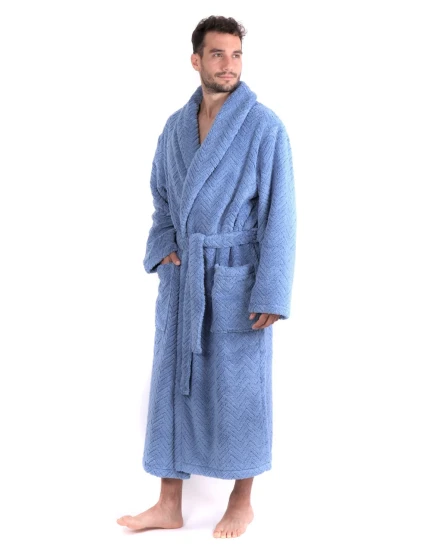 Unisex župan Athena 2116 denim light - Vestis Unisex župan Athena 2116 denim light - Vestis