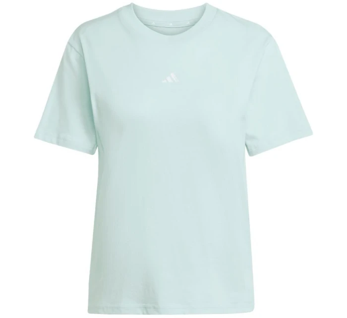 Dámske bavlnené tričko adidas Essentials Small Logo light blue JY4965 Dámske bavlnené tričko adidas Essentials Small Logo light blue JY4965