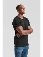 Fruit of the Loom Original V-Neck T Pánske tričko s výstrihom do V 16.1426 čierne