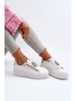 Dámské tenisky s ozdobou Bílé model 21652244 - Boto