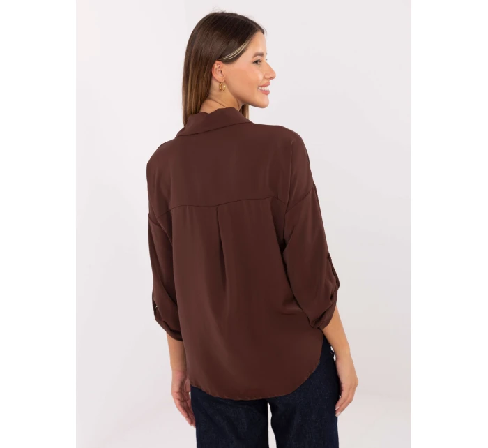 Koszula MI KS model 21441111 ciemny brązowy - FPrice
