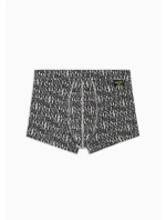 Pánske boxerky 112074 3F508 03348 šedé so vzorom - Emporio Armani