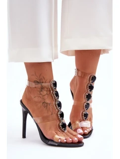 Sandále na podpätku model 183497 Krok vo veľkom štýle