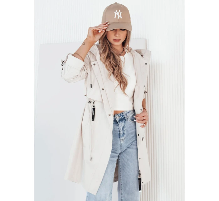 Dámská krémová přechodná bunda Dstreet model 21973552 - FashionStreet