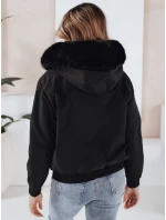 Dámská zimní bunda krátká s kožešinou černá Dstreet model 21991168 - FashionStreet