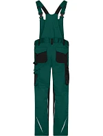 JN (2528) Pracovní kalhoty s laclem Strong dark green/black model 22533177 - Daiber JN (2528) Pracovní kalhoty s laclem Strong dark green/black model 22533177 - Daiber