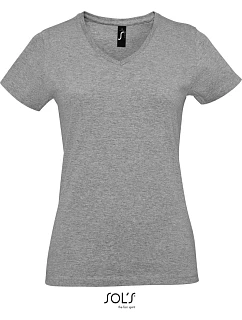 SOL'S Imperial V Women Dámské tričko do V z těžké bavlny model 22520611 grey melange