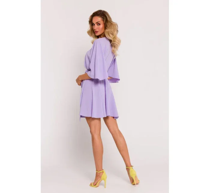 model 19660850 Rozšířené mini šaty fialové - Moe
