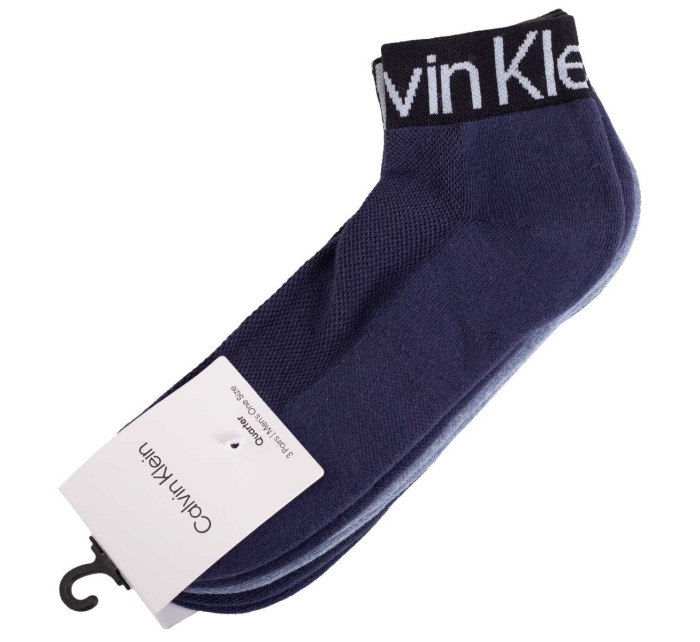 Ponožky Calvin Klein Jeans 3Pack 701218722004 Navy Blue/Blue Jeans