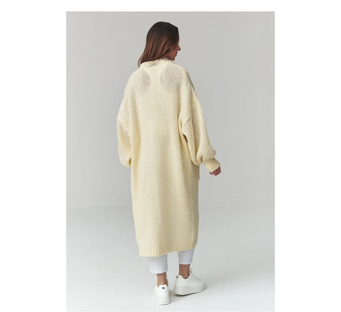 Zapínanie svetra model 226876 Makadamia Zapínanie svetra model 226876 Makadamia