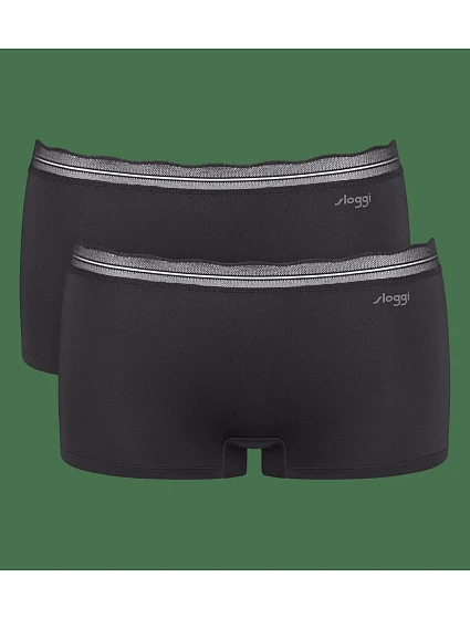 sloggi GO Blush Short 2P – čierna – SLOGGI čierna – SLOGGI