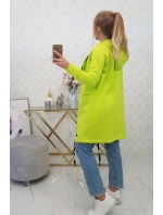 Zateplená bunda s kapucňou pistáciová