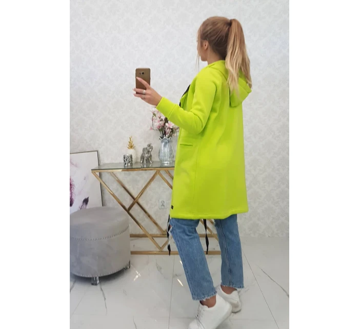 Zateplená bunda s kapucňou pistáciová