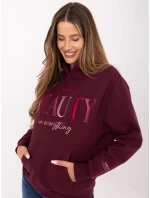 Bluza model 21236021 bordowy - FPrice