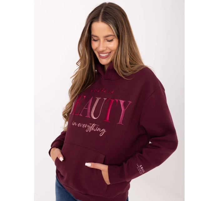 Bluza model 21236021 bordowy - FPrice