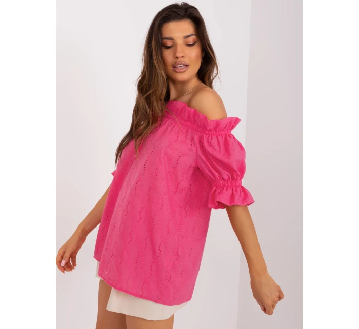 Blúzka LK BZ 509355.68P tmavo ružová