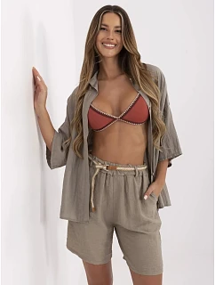 Szorty MI SN model 21151216 ciemny bezowy - FPrice