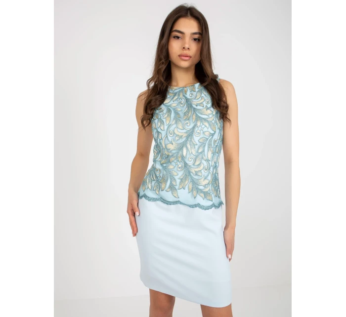 Šaty NU SK 059 2.46 svetlomodré Šaty NU SK 059 2.46 svetlomodré