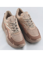 Hnědé dámské sportovní boty na platformě model 17134092 - COLIRES